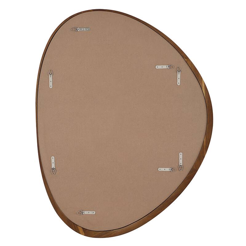 Renwil Borago 46" H x 36" W Wall Mirror, Brown