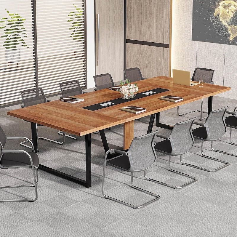 8FT Conference Table, Large Meeting Table for 10 People