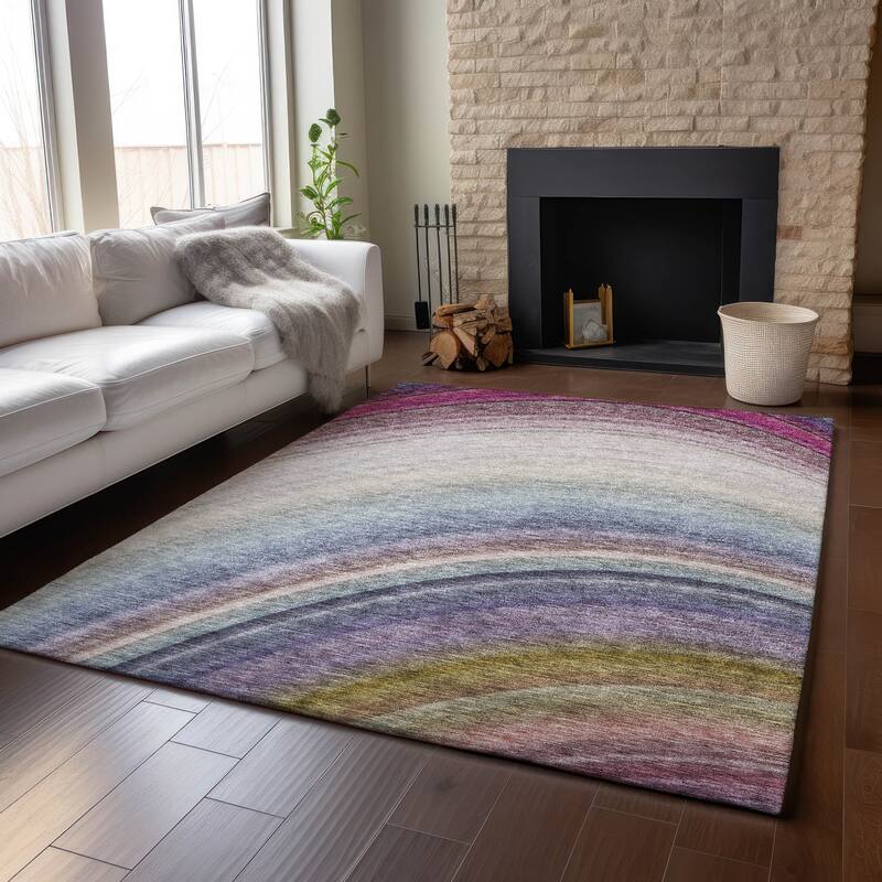Premium Washable Super Soft Contemporary Arches Mayfield Rug