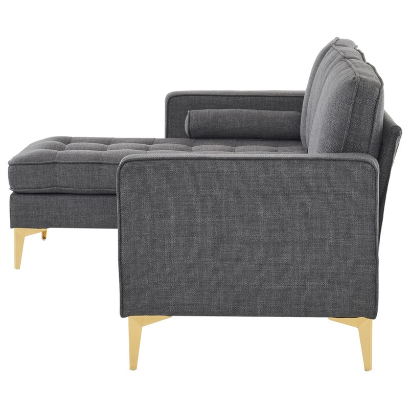 3-Seater Golden Tripod Legs Indoor Modular Sofa