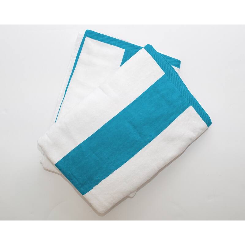 2 PK Tropical Cabana 100 Cotton Beach Towel