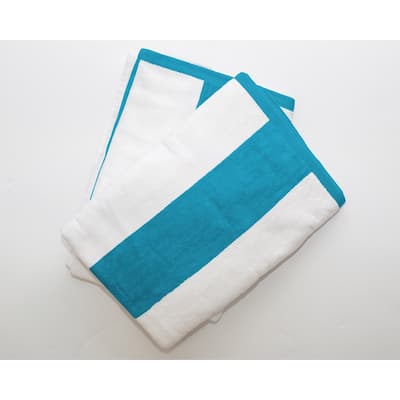 2 PK Tropical Cabana 100 Cotton Beach Towel