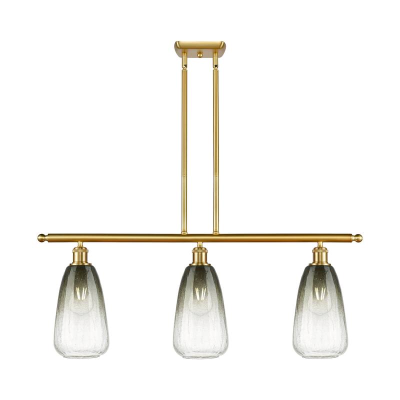 Innovations Lighting Endless Possibilities Ballston - Brookhaven Almond - 3 Light 36" Stem Hung Island Light