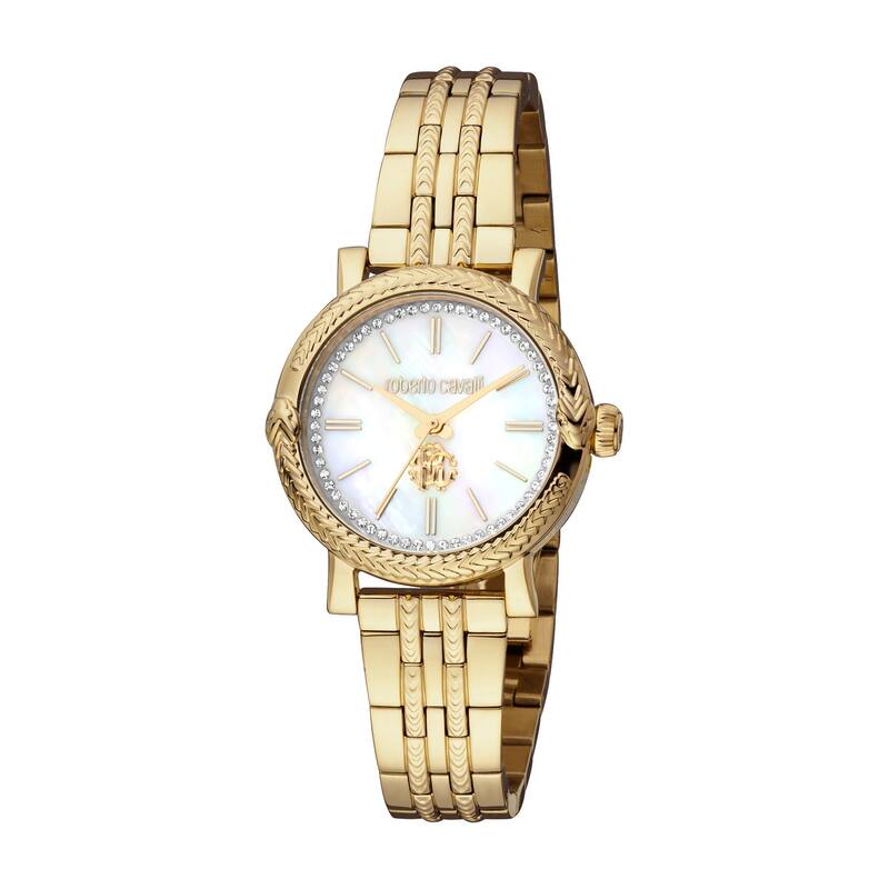 Roberto Cavalli Women RC5L019M0075 Quartz Watch - Gold-Tone