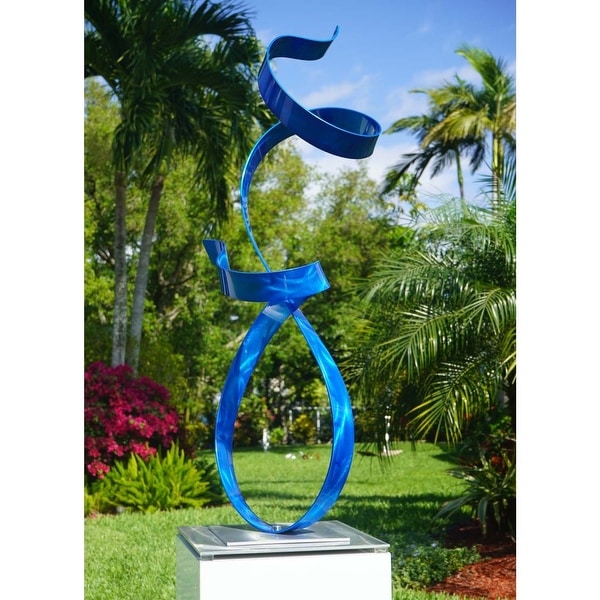 Statements2000 Abstract Metal Art Sculpture Indoor Outdoor Decor by Jon Allen - Allure Flat Base
