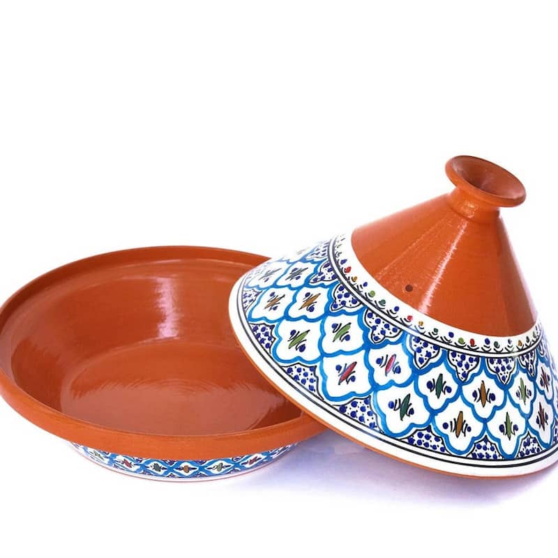 Kamsah Bohemian Supreme Large Tagine - Handcrafted Ceramic Pot