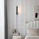 preview thumbnail 1 of 5, Ma'or - Matte Black Modern Integrated LED Wall Sconce with Rotatable Light, 3000K, 620 Lumens - 18.29" x 2.26" 18.29" x 2.26" - Black
