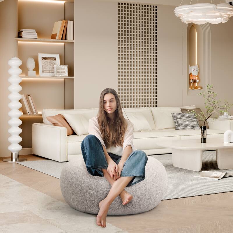 XINMICS 29.72" Modern Style Donut Lazy Sofa