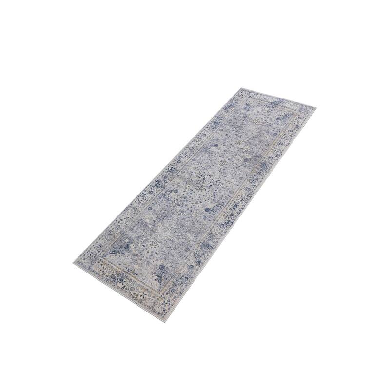 Vintage Delmar Light Gray Blue Rug