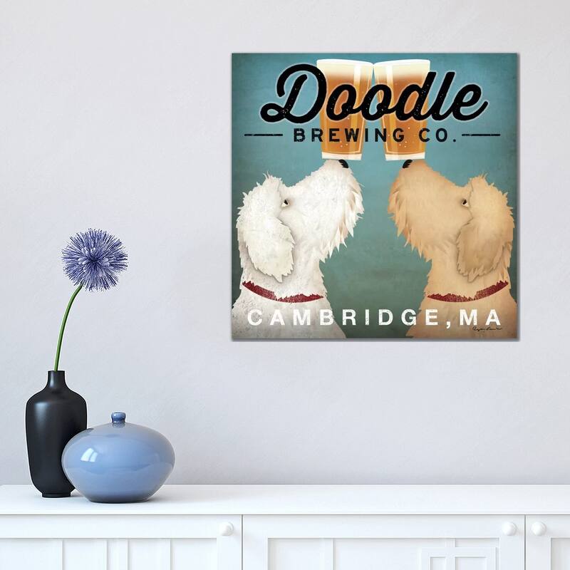 iCanvas "Doodle Brewing Co." by Ryan Fowler Canvas Print - 18x18x1.5