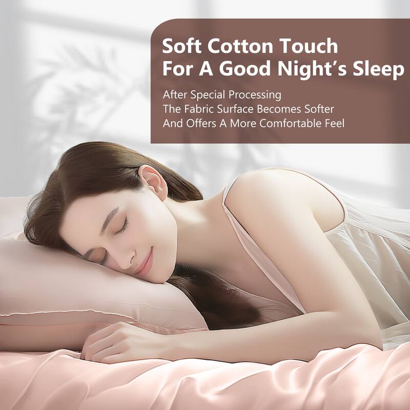 100% Cotton Enzyme Stone Washed Bed Duvet Cover Set
