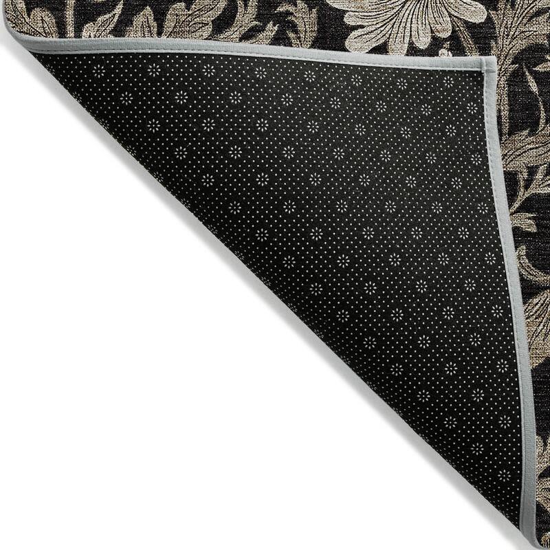 Machine Washable Indoor/ Outdoor Chantille Floral Rug
