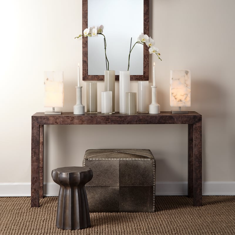 Alden Decor Delia Burlwood Console Table
