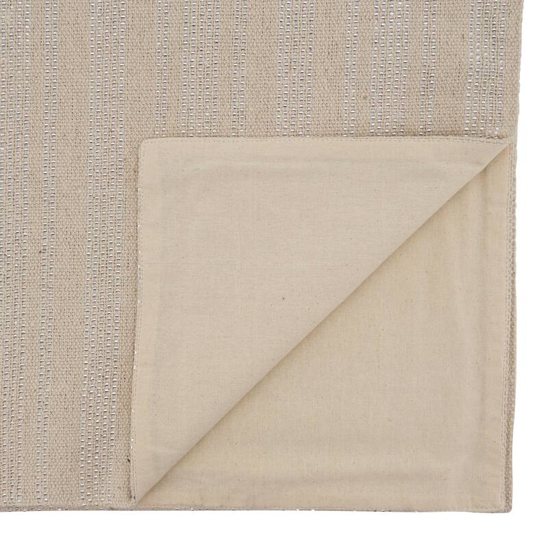 Dining Table Runner With Shimmer Line Design