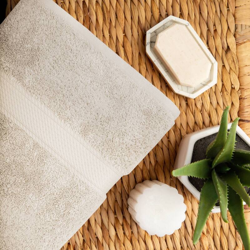 Superior Egyptian Cotton Pile Heavyweight Bath Towel Set of 2