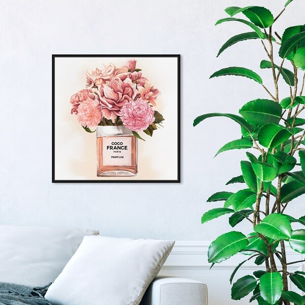Oliver Gal 'Floral Perfume Peonies' Fashion and Glam Wall Art