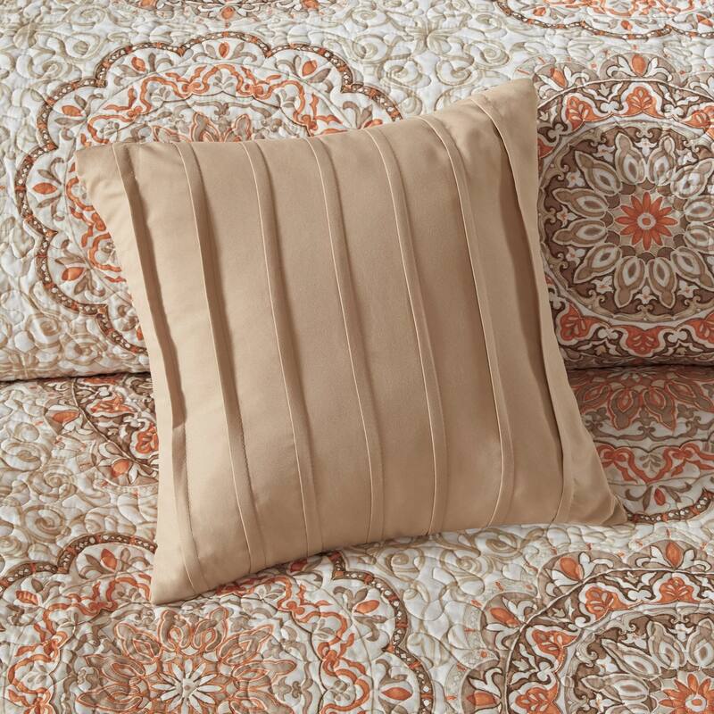 GDF Studio - Tangiers 6-Piece Reversible Quilt Set with Decorative Pillows