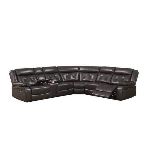 3 Pieces Manual Reclining Sectional