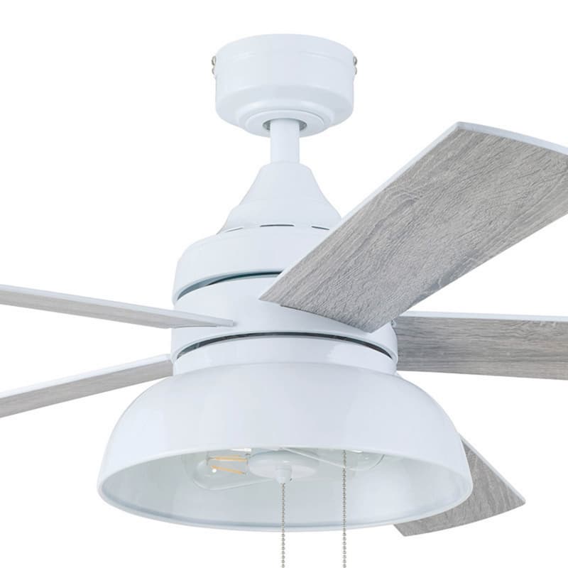 52" Prominence Home Brightondale Indoor/Outdoor Industrial Farmhouse Ceiling Fan, Damp Rated