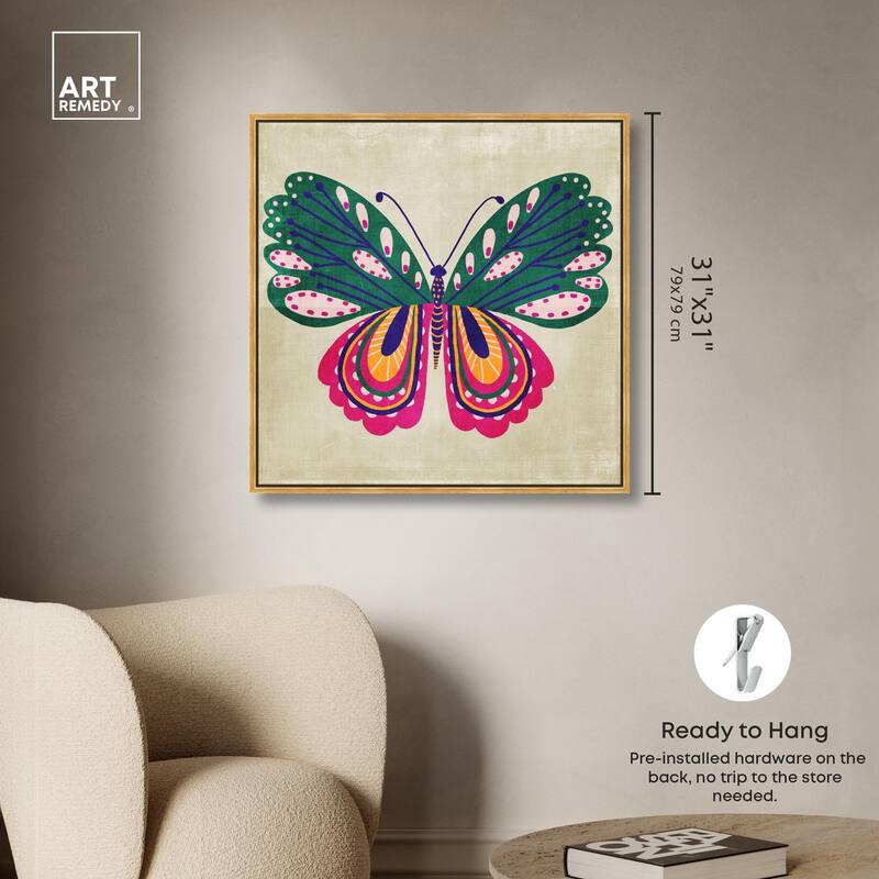 Butterfly Wings Canvas by Art Remedy