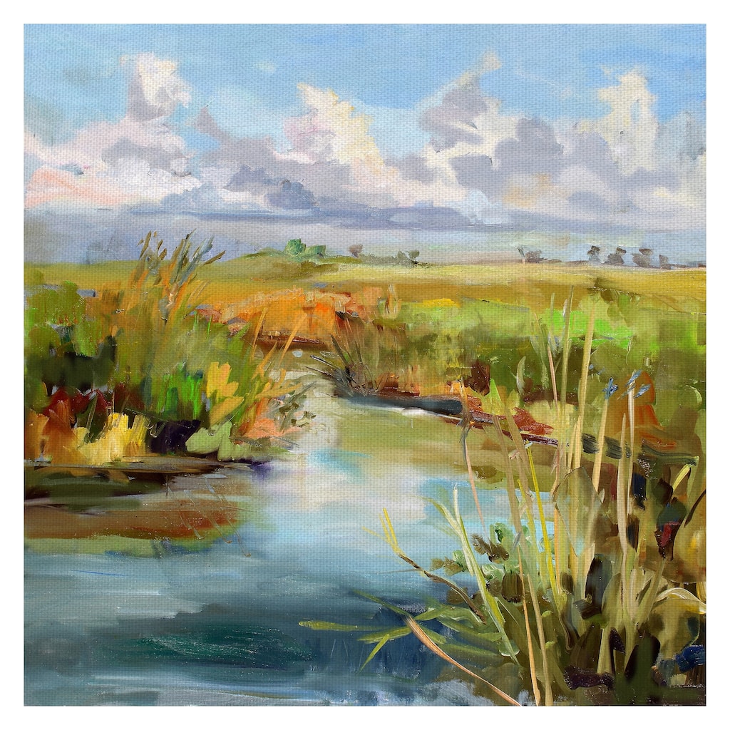 Afternoon Skies by Carol Hallock Canvas Art Print