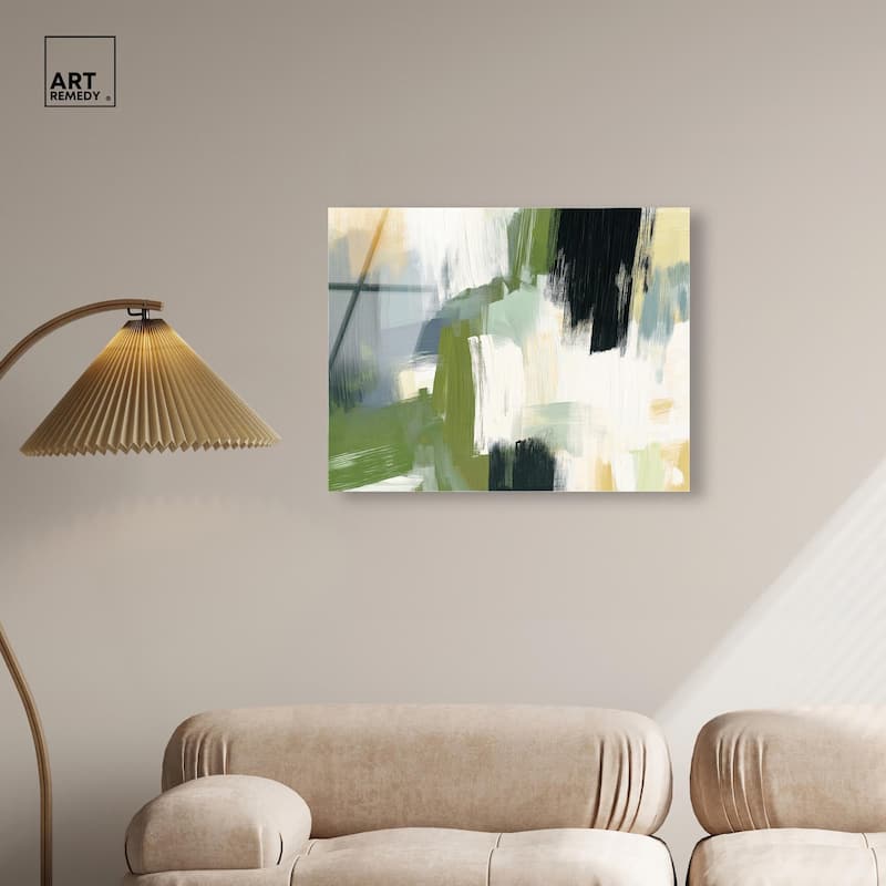 Moss Layers I Acrylic by Art Remedy, Ready to Hang