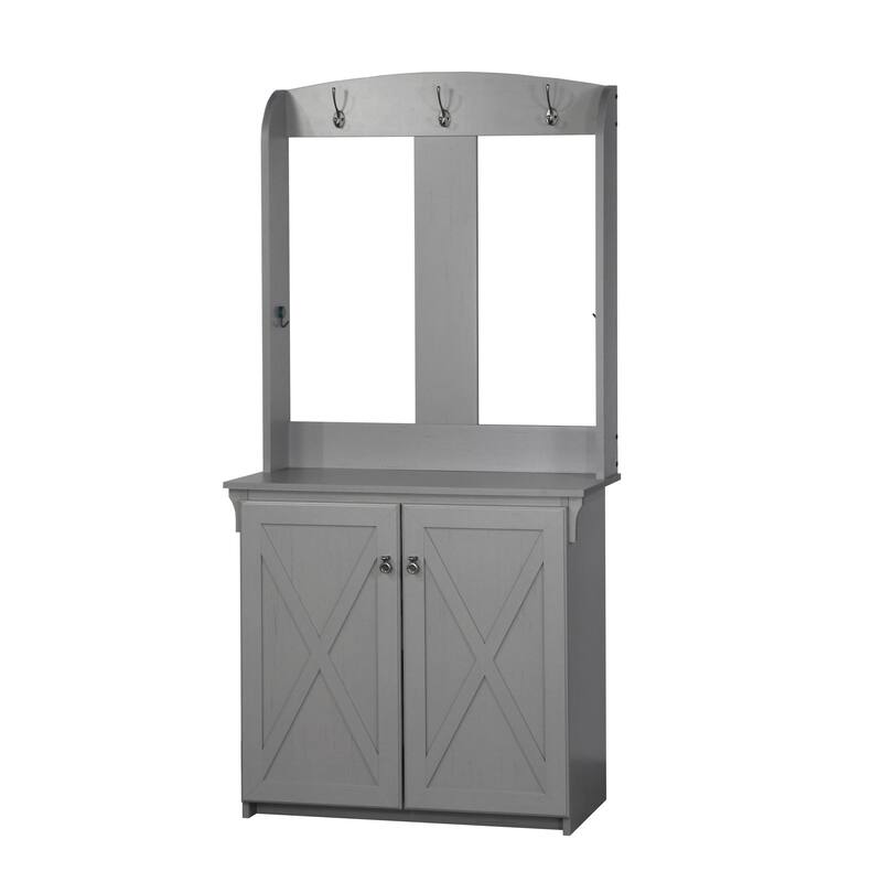 Hide 3 Tier Wood Frame Shoe Storage