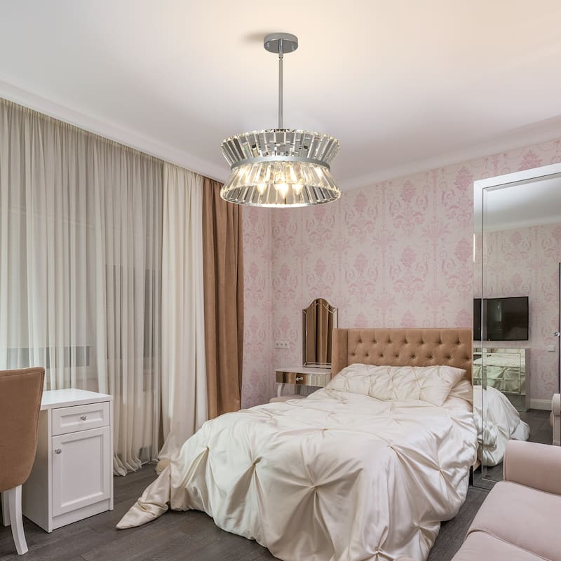 LARGE CHANDELIER CRYSTAL LAMP Modern AND LUXURIOUS STYLE