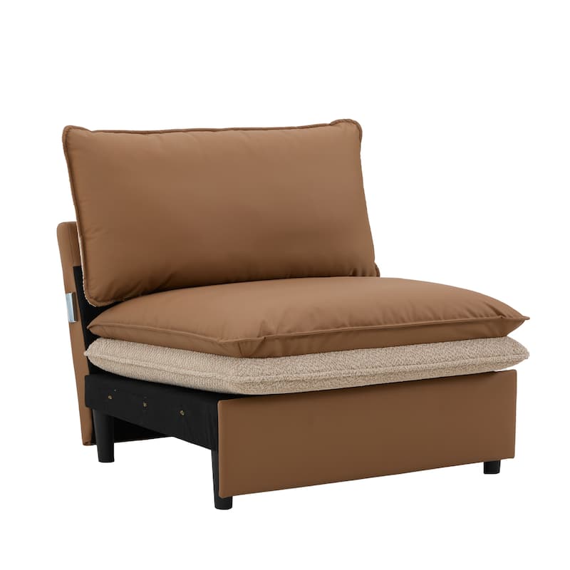 Modular Armchair with Dual Cushions