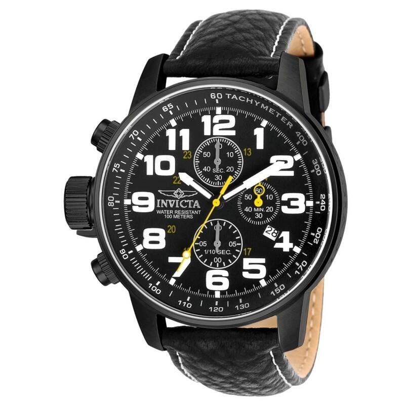 Invicta Men's 3332 I-Force Quartz Chronograph Black Dial Watch