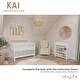preview thumbnail 2 of 3, Dream On Me Kai Convertible Crib, White+Natural - White + Natural