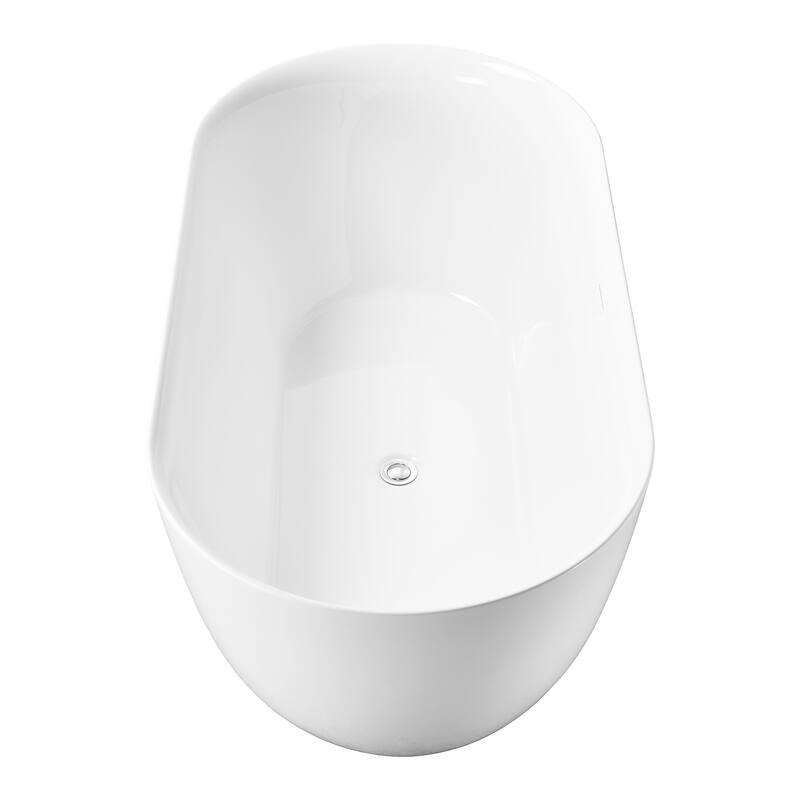 Freestanding Pure Acrylic Sheet Bathtub With Drainage and Overflow