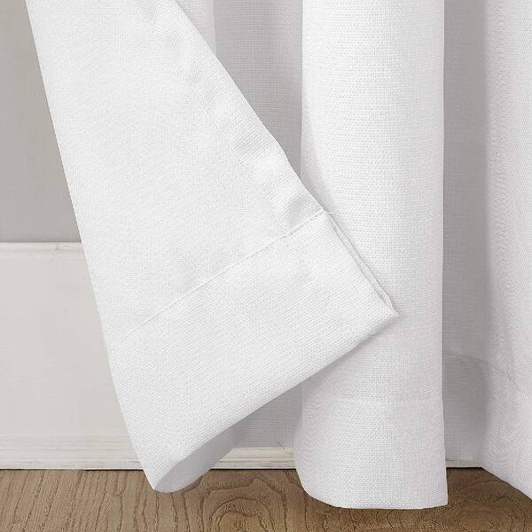 Shop No 918 Montego Casual Textured Grommet Curtain Panel White