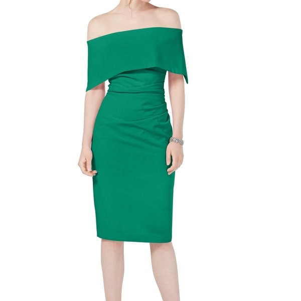 solid green dress