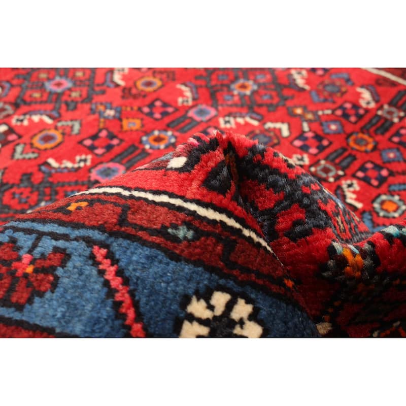 ECARPETGALLERY Hand-knotted Andelz Red Wool Rug - 2' 7" x 9' 8"