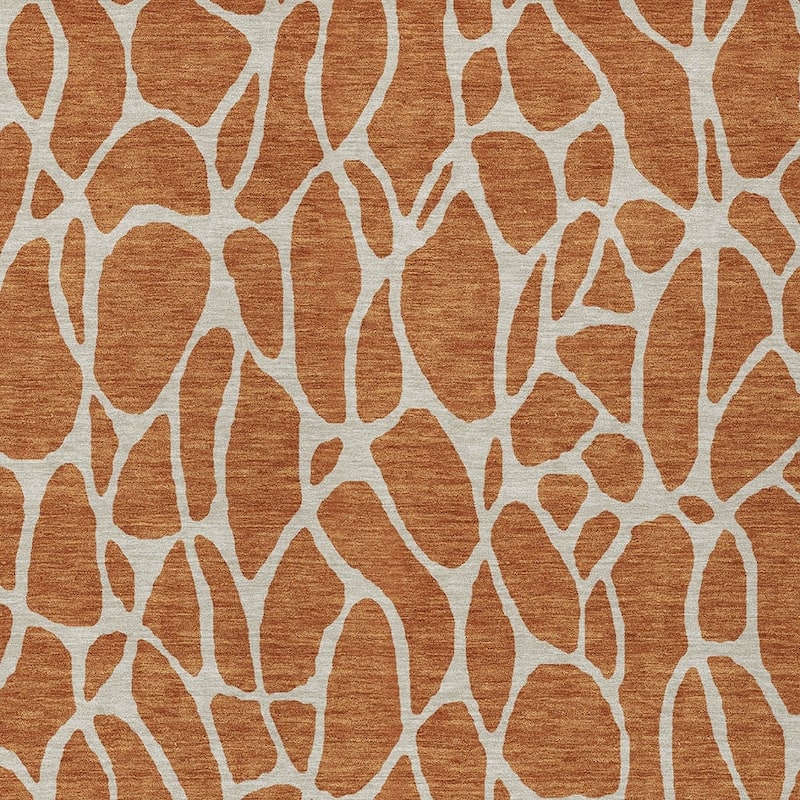 HomeRoots Geometric Transitional Rectangle Outdoor Rug