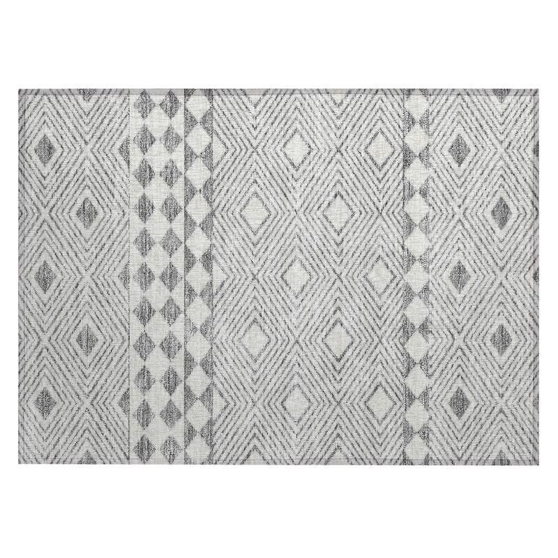 Machine Washable Indoor/ Outdoor Chantille Boho Moroccan Rug