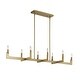 preview thumbnail 6 of 9, Uttermost Cordoba 8 Light Linear Chandelier - 51.5"W x 14.25"D x 8.5"H