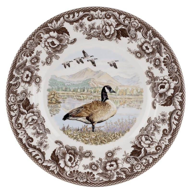Spode Woodland Dinner Plate Birds Motif - 10.5