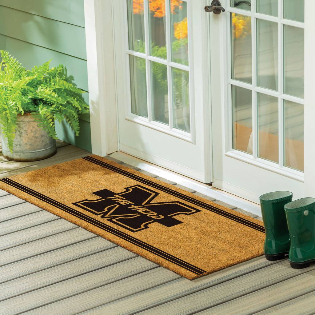 Marshall University Monochrome Indoor/Outdoor Coir Door Mat