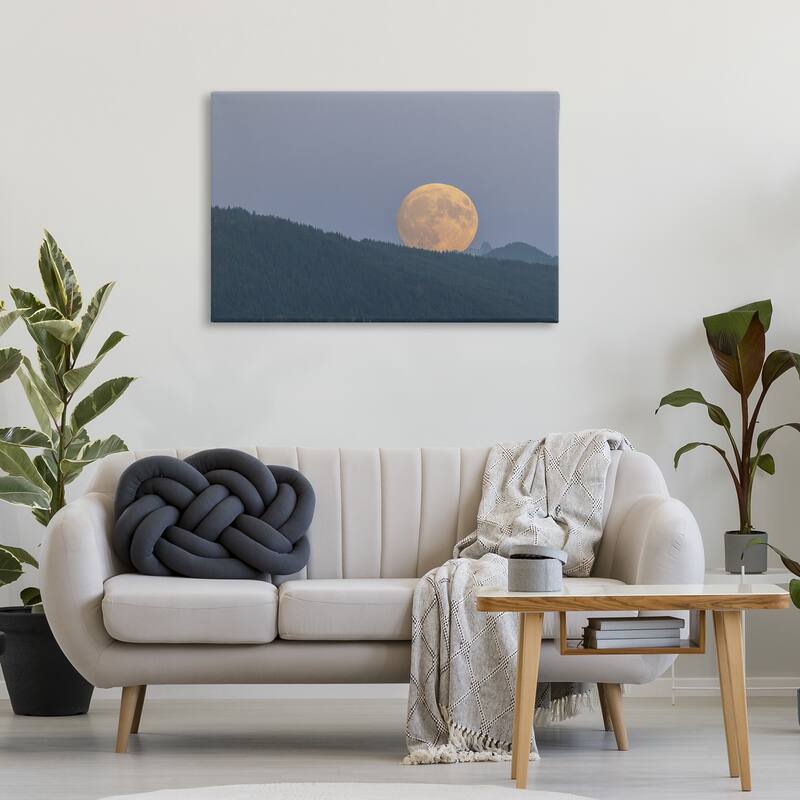 Stupell Majestic Moonrise Landscape Canvas Wall Art Design By Nancy Crowell