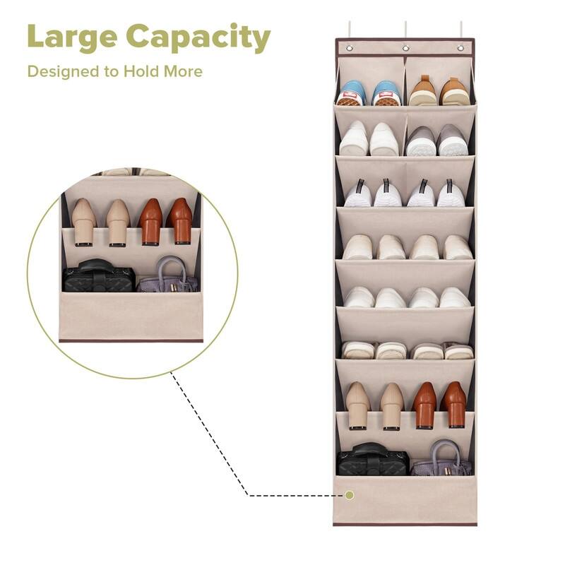 Over the Door Shoe Organizer with 10 Pockets