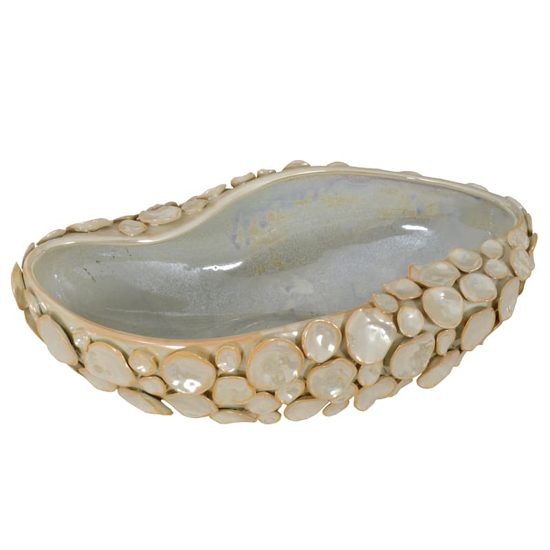 Silver Shimora Shell Centerpiece Bowl