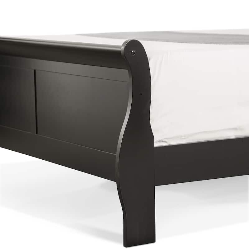 Furniture of America Mayday Traditional Solid Wood 3-Piece Bed and 2 Nightstand Bedroom Set