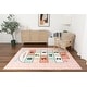 preview thumbnail 1 of 5, Kids Collection Pink Playful Numbers Design Rug