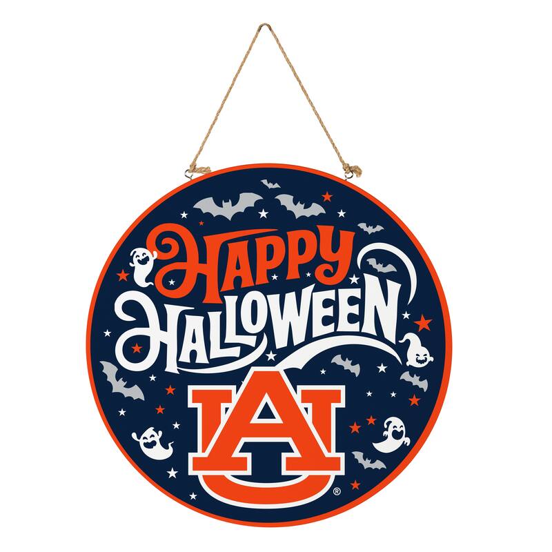 Auburn University 18" x 18" Halloween Door Décor Wall Sign