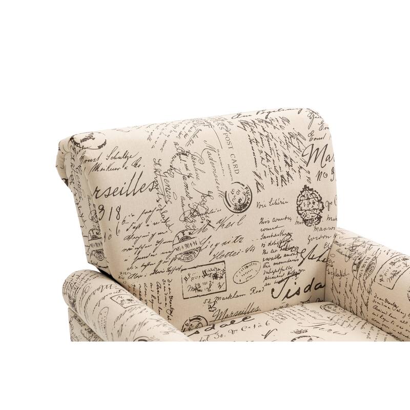 Mid-Century Modern Accent Chair Upholstered Lounge Arm Chair Single Sofa for Living Room