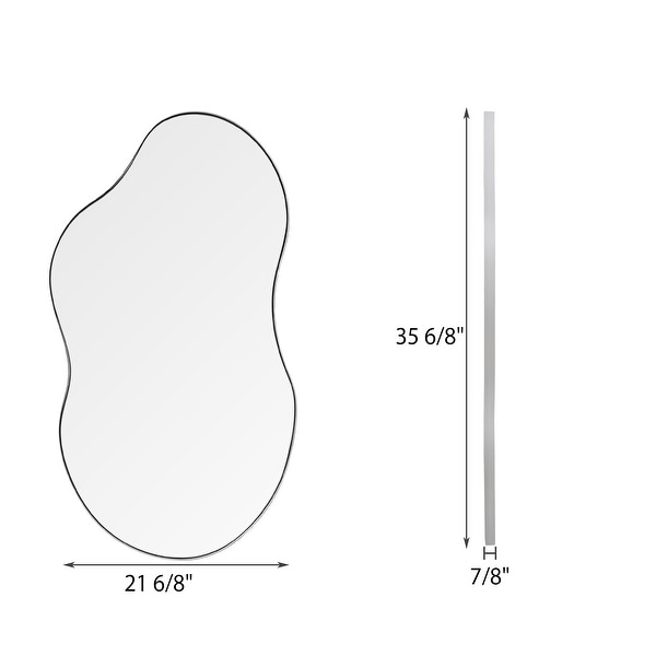 Asymmetrical Wavy Antique Accent Wall Mirror - On Sale - Bed Bath