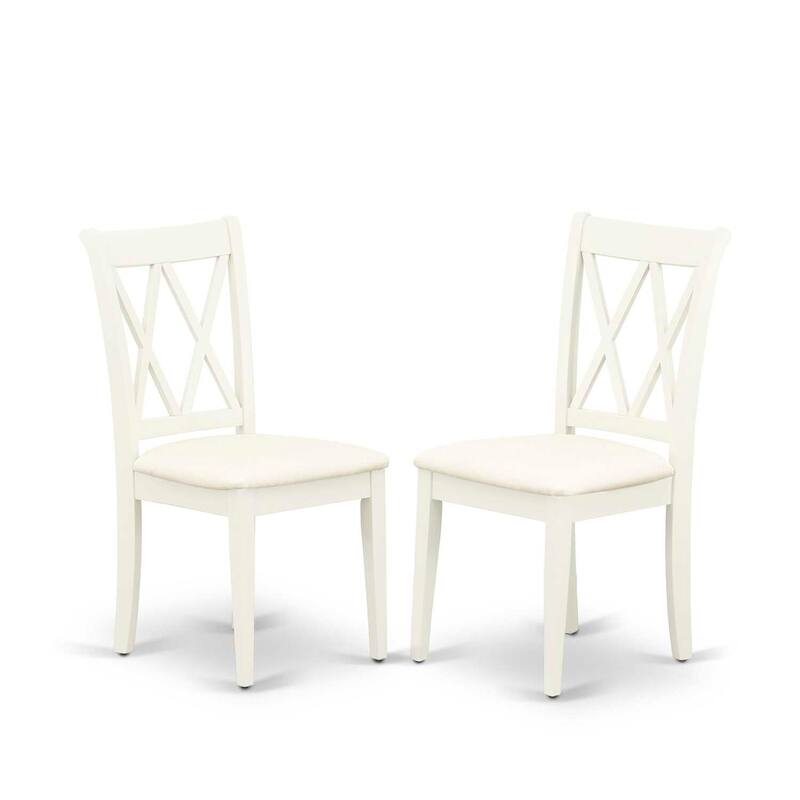 Linen White 6-Piece Dining Set - Rectangle Table, 4 Chairs, Bench - Modern Dinette Set - 78