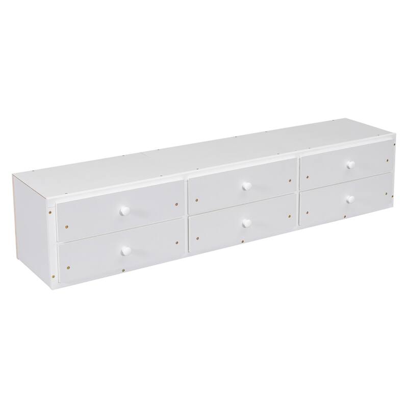Full Bed with Bookcase Headboard, Under bed Storage Drawers